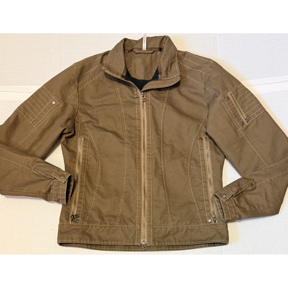 KUHL - Women's Jacket Women - Brown Vintage Patina Dye Full Zip Canvas - Medium